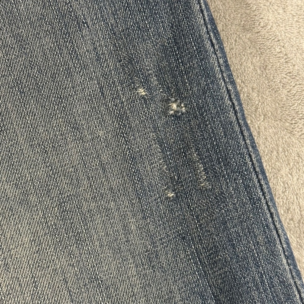 Affliction Los Angeles Cooper Relaxed Fit Jeans Mens 36x34 Blue Distressed Y2K - Picture 7 of 16
